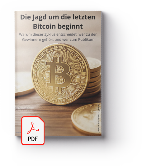 Cover des PDF-Reports: Die Jagd um die letzten Bitcoin beginnt: Warum dieser Zyklus entscheidet, wer zu den Gewinnern gehört und wer zum Publikum