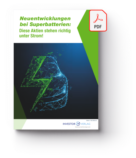 Cover des PDF-Reports: Neuentwicklung bei Superbatterien: Diese Aktien stehen richtig unter Strom!