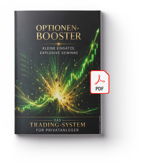 Cover des PDF-Reports: Optionen-Booster - Kleine Einsätze, Explosive Gewinne