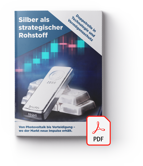 Cover des PDF-Reports: Silber als strategischer Rohstoff - Von Photovolltalk bis Verteidigung - wo der Markt neue Impulse erhält